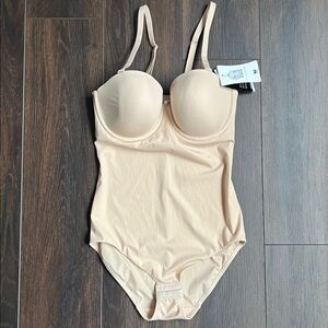 Wacoal Moderate Control Strapless Shaping Bodybriefer, Beige/Nude, Size: 36C